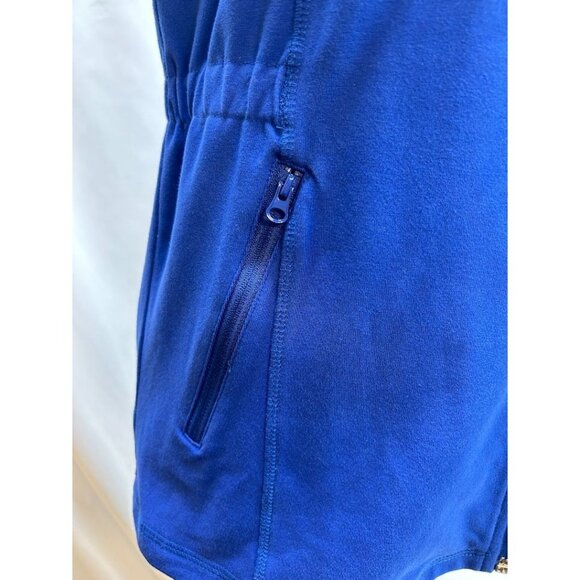 T By Talbots Small Vest Women's Blue Sleeveless Full-Zip - Picture 6 of 8